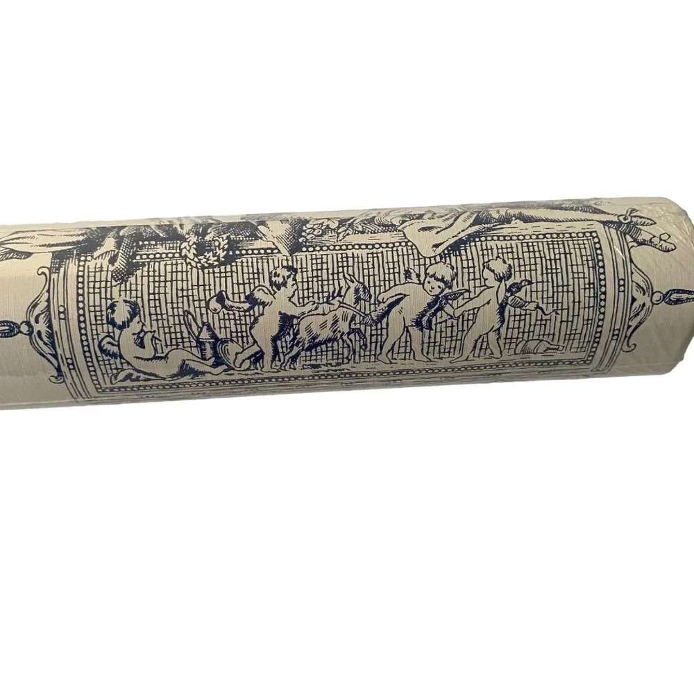 Eisenhart wallpaper blue toile prepasted strippable‎ TC01355 one metric d…